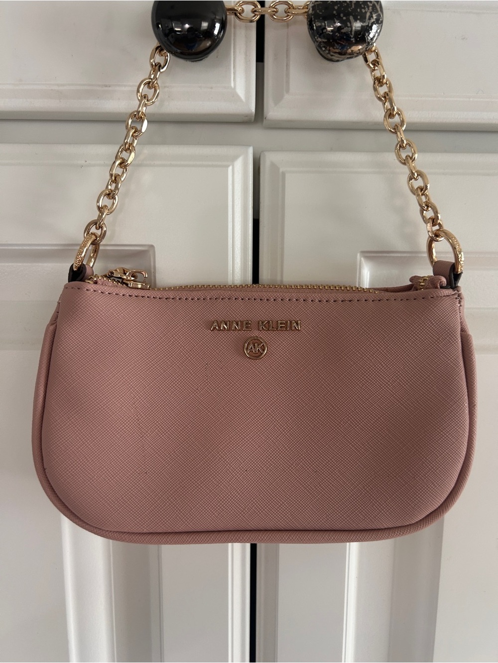 Anne Klein Mini Dusty Rose Chain-Handle Shoulder Bag/crossbody